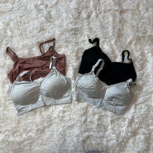 Lot of 4 Auden Maternity Nursing Bras Size M